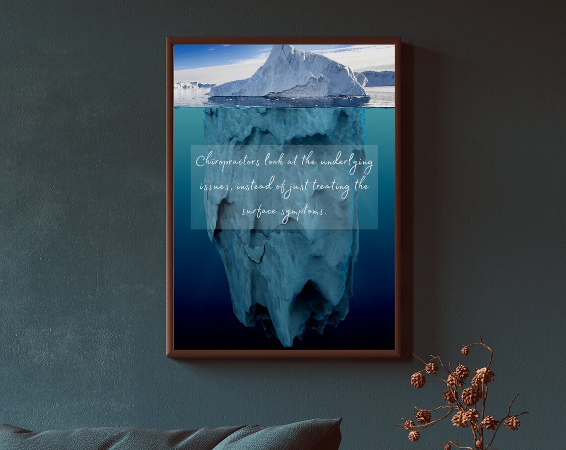 Chiropractic Symptoms Minimalist Quote Art Print
