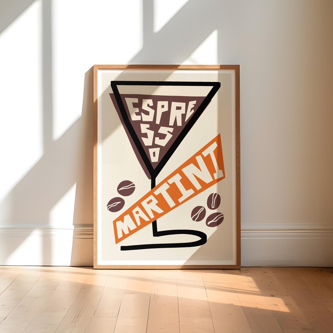 Espresso Martini Retro Kitchen Art Print