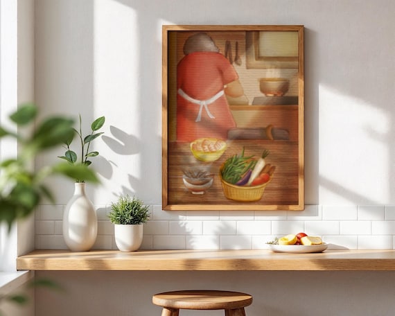 Lolas Cooking Sinigang Filipino Printable Poster Philippines Memories Home And Kitchen Wall Art Decor Digital Artwork Original