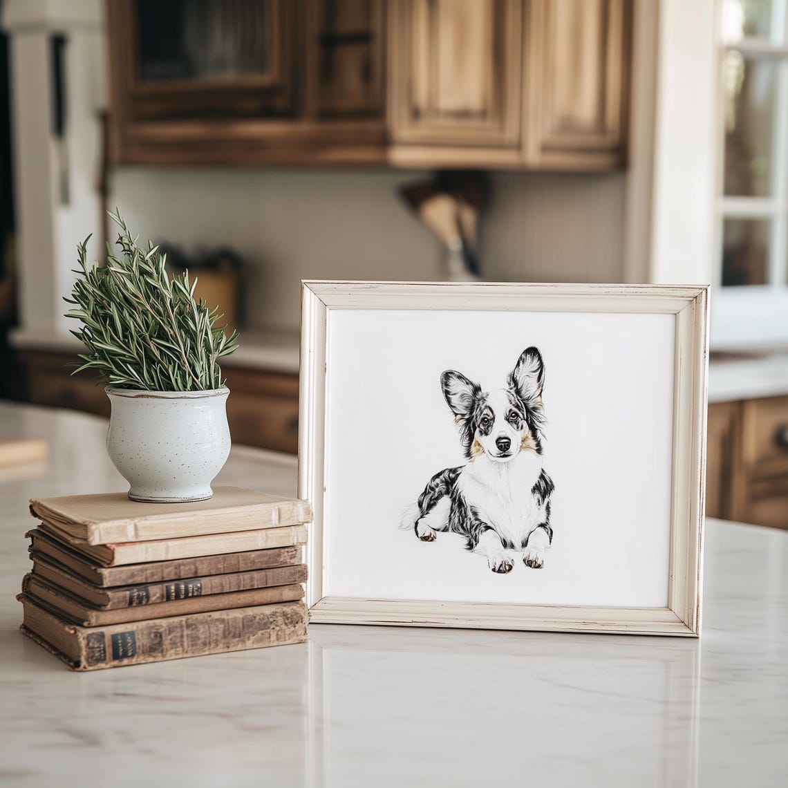 Corgi Dog Print Minimalist Animal Pet Artwork Cute Puppy Art Arlingtonprints - Image 2