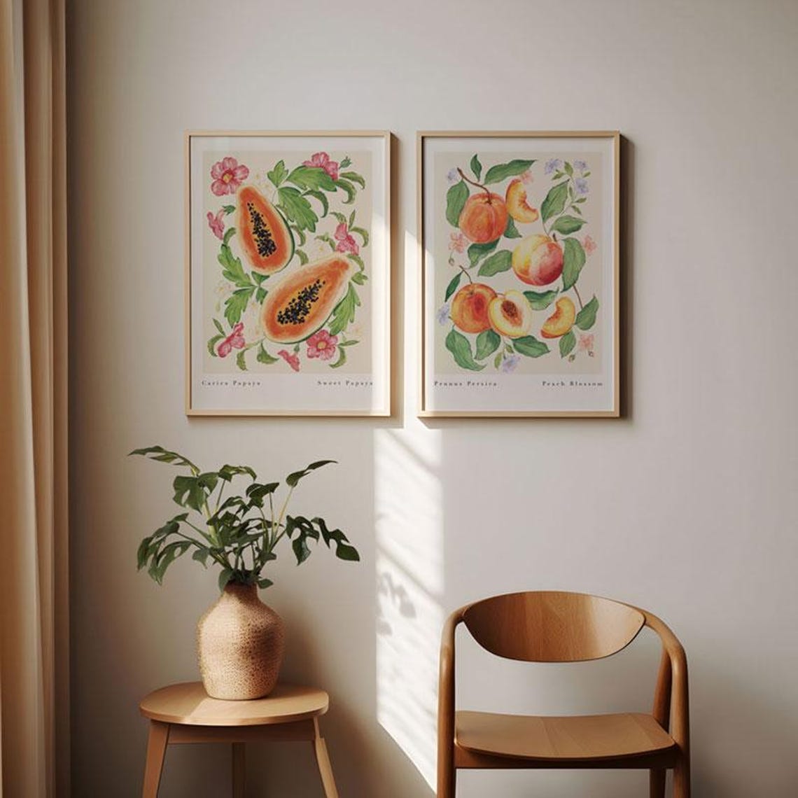 Papaya - Tropical Fruit Art - Image 2