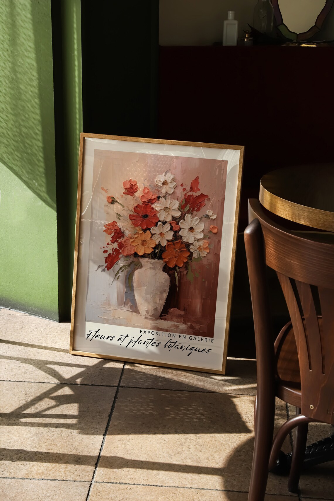 Floral Bouquet Exhibition Art Print, Botanical Abstract - Image 2