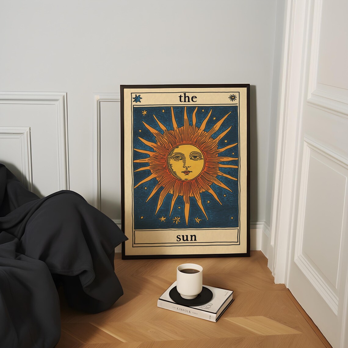 The Sun Tarot Card Vintage Style Art Print - Image 2