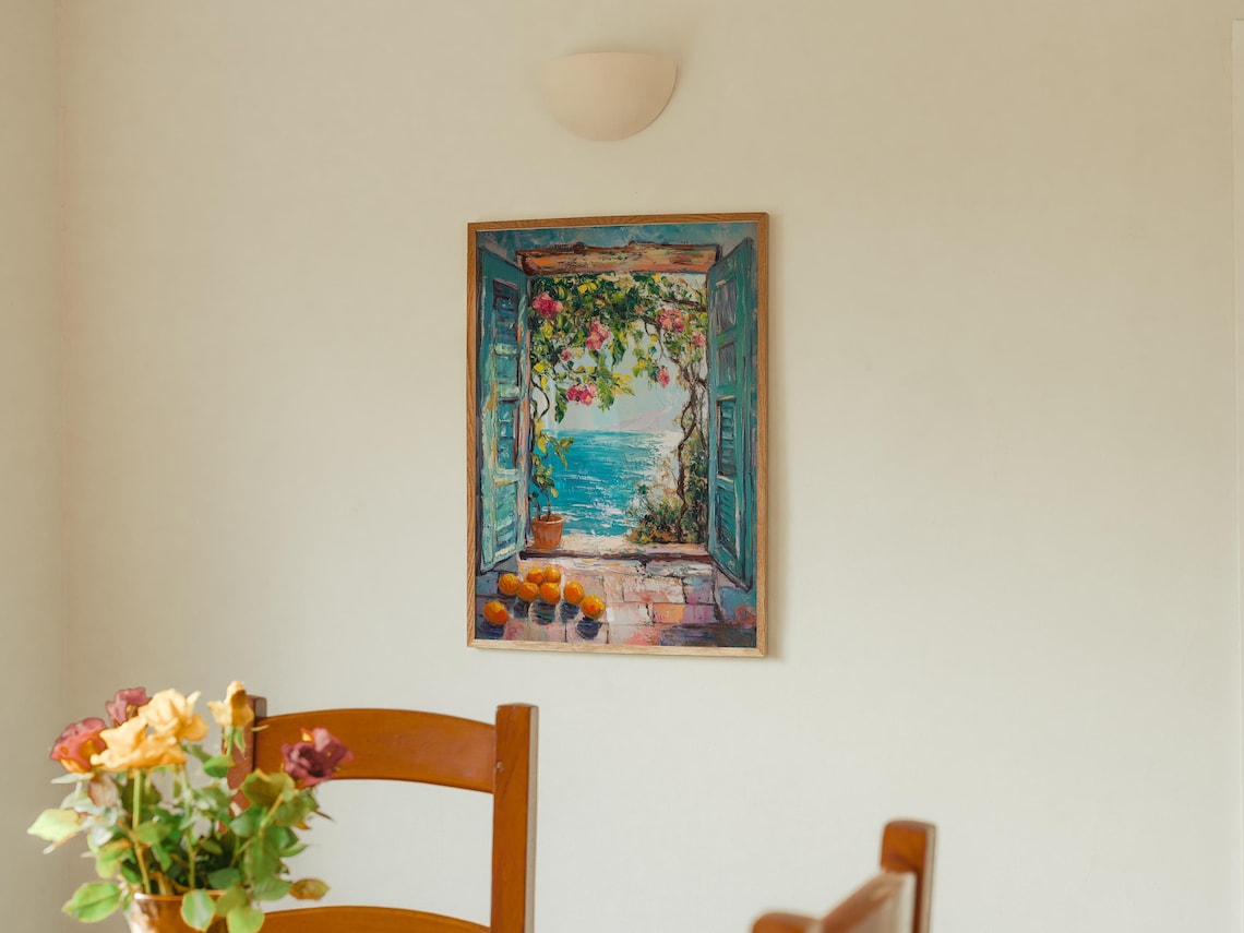 Open Window Fauvism Mediterranean Poster Print - Image 2