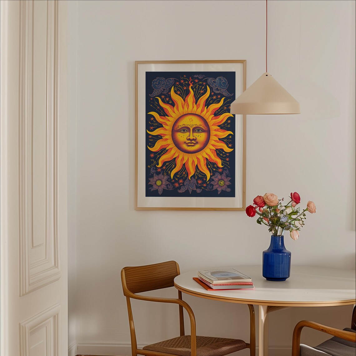 90s Celestial Sun Print, Whimsigoth Poster - Image 2