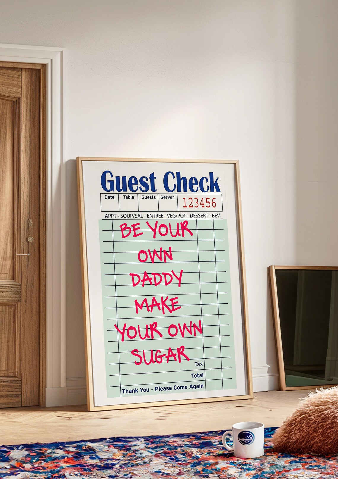 Be Your Own Daddy Feminist Magazine Cover Poster - Image 2