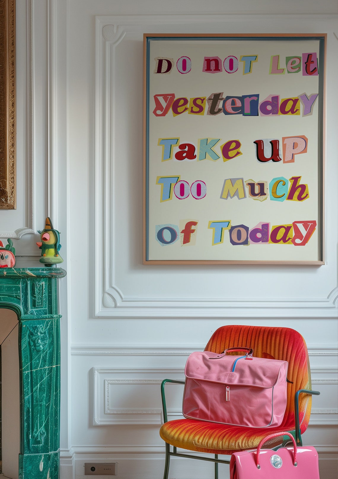 Do Not Let Yesterday Take Up Too Much Of Today Collage Quote Poster - Image 4