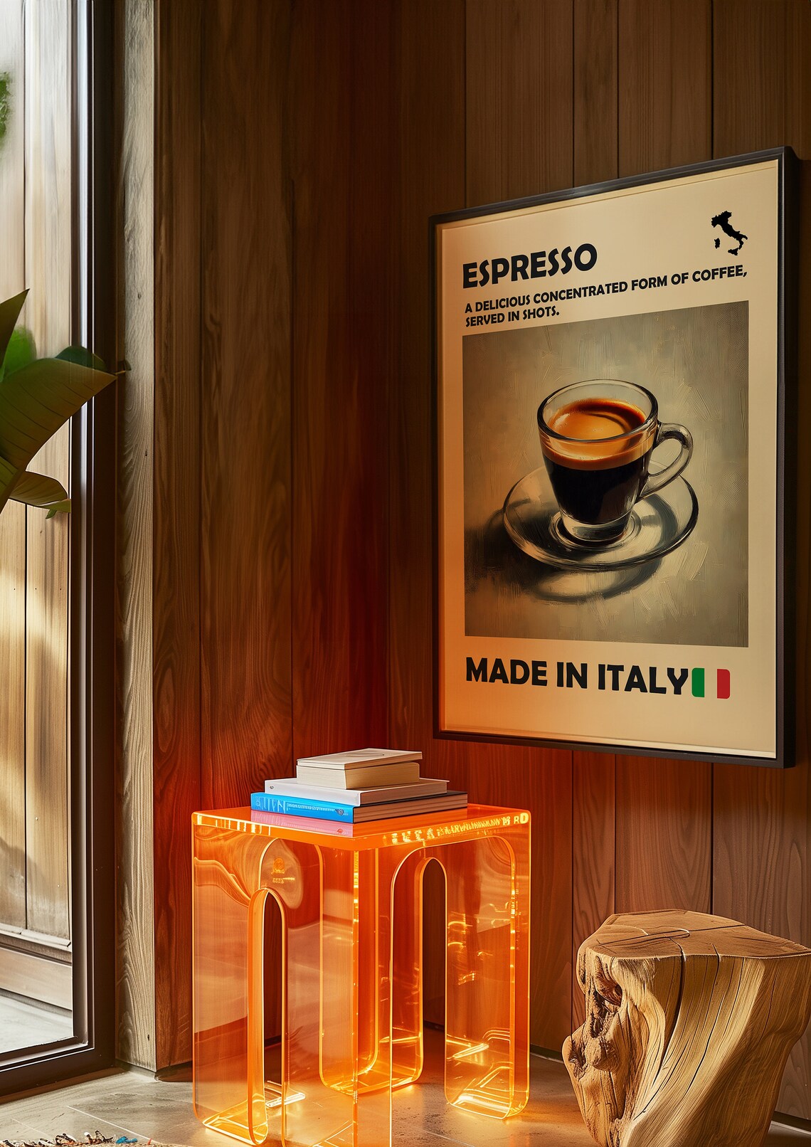 Italian Espresso Coffee Poster, Trendy Kitchen Wall Art - Image 2