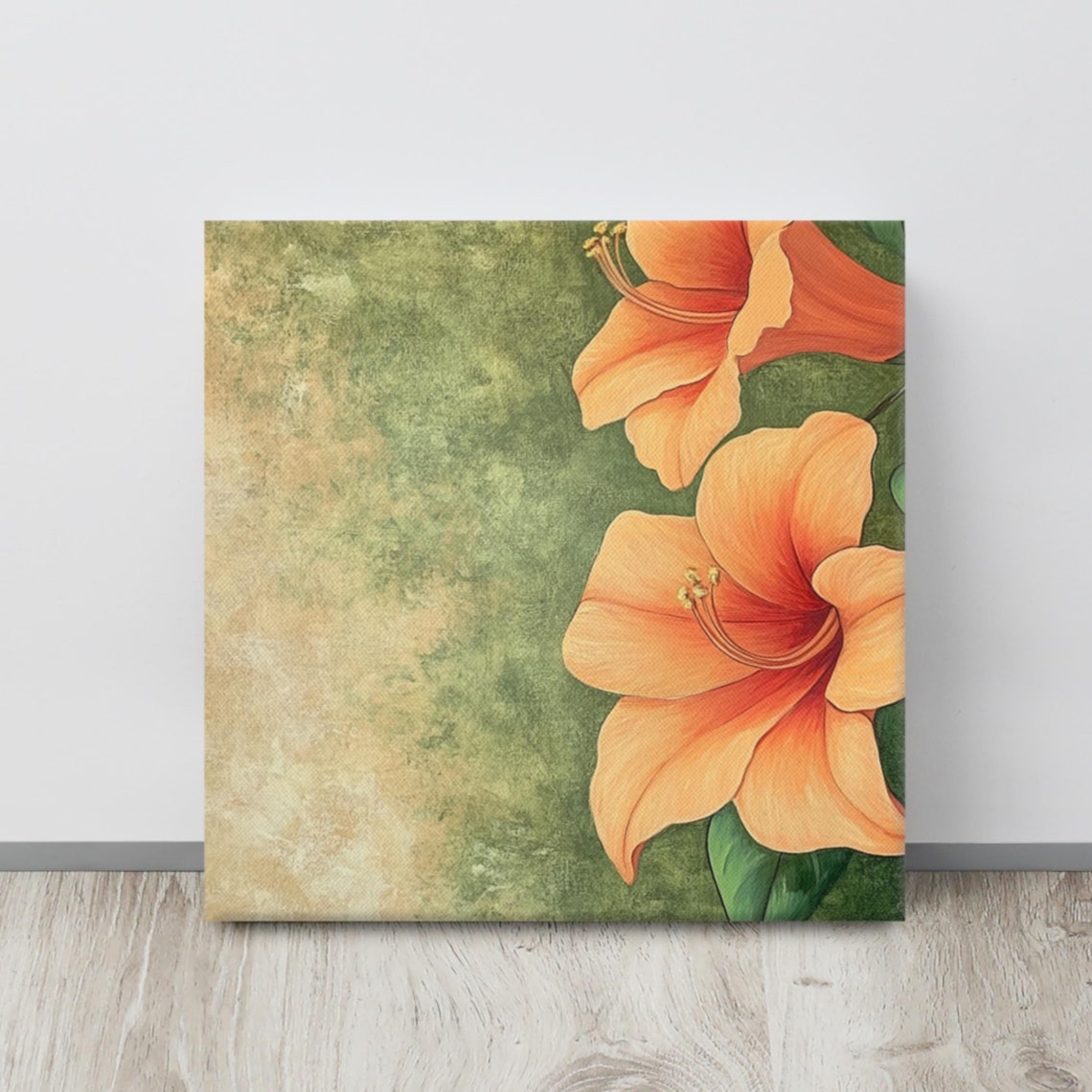 Trumpet Vine Flower Print Trumpet Vine Art Trumpet Vine Flower Flower Wall Art Trumpet Vine Plant Painting Print
