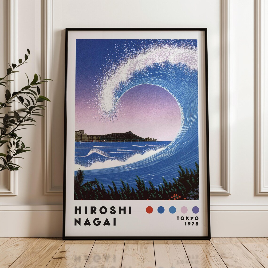 Hiroshi Nagai Modern Japanese Poster, City Pop