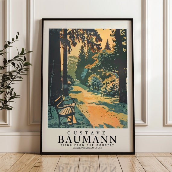 Gustave Baumann Fine Art Print Woodblock Poster Home Decor Nature Countryside Living Room Illustration Exhibition