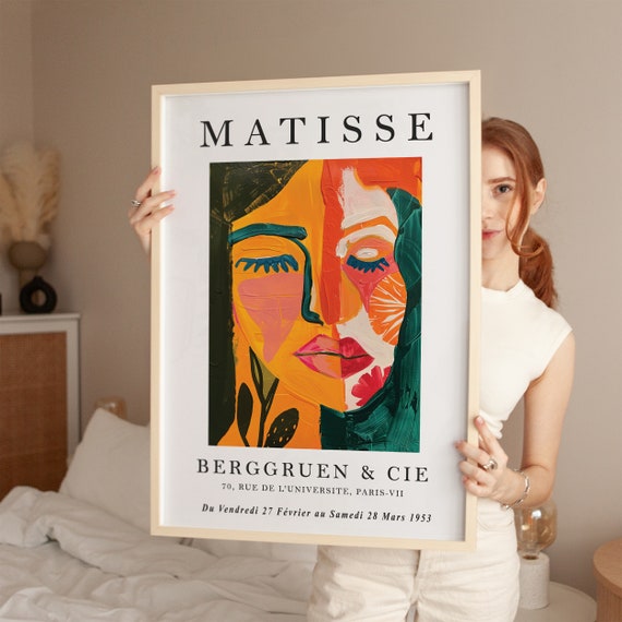 Henri Matisse Art Poster Exhibition Wall Colourful Vintage Fine Print Living Room Decor Watercolour Mid Century Modern