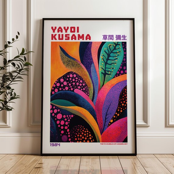 Yayoi Kusama 1984 Tokyo Museum of Modern Art Exhibition Poster