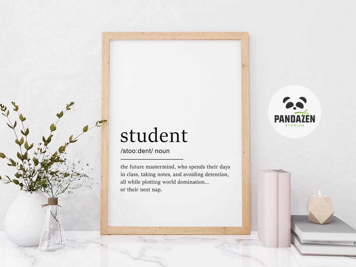 Student Definition World Domination Or Next Nap Funny Poster - Image 8