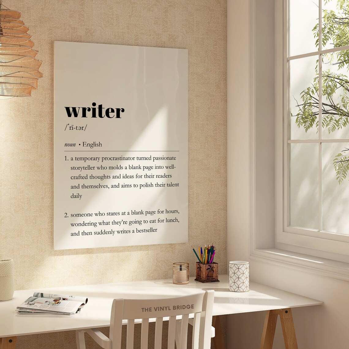 Writer Definition Print Funny Dictionary Wall Art Writing Motivation Sign Bookish Decor Witty Quote Typography Poster - Image 4