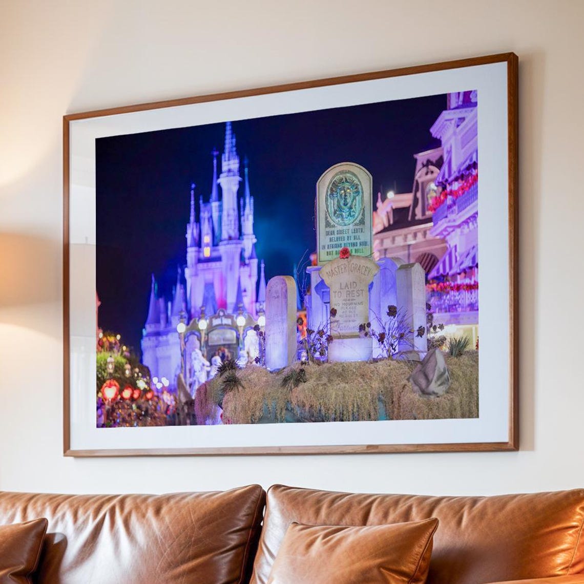 Madame Leota Gravestone Photo Print Magic Kingdom Halloween Decor