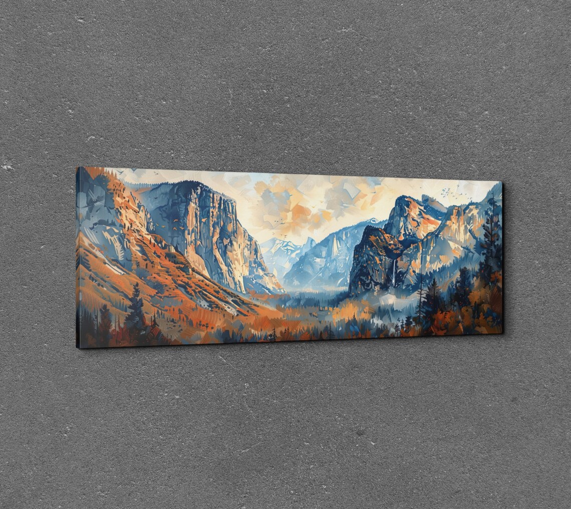 Yosemite National Park Mid-Century Modern Art Print - Image 3