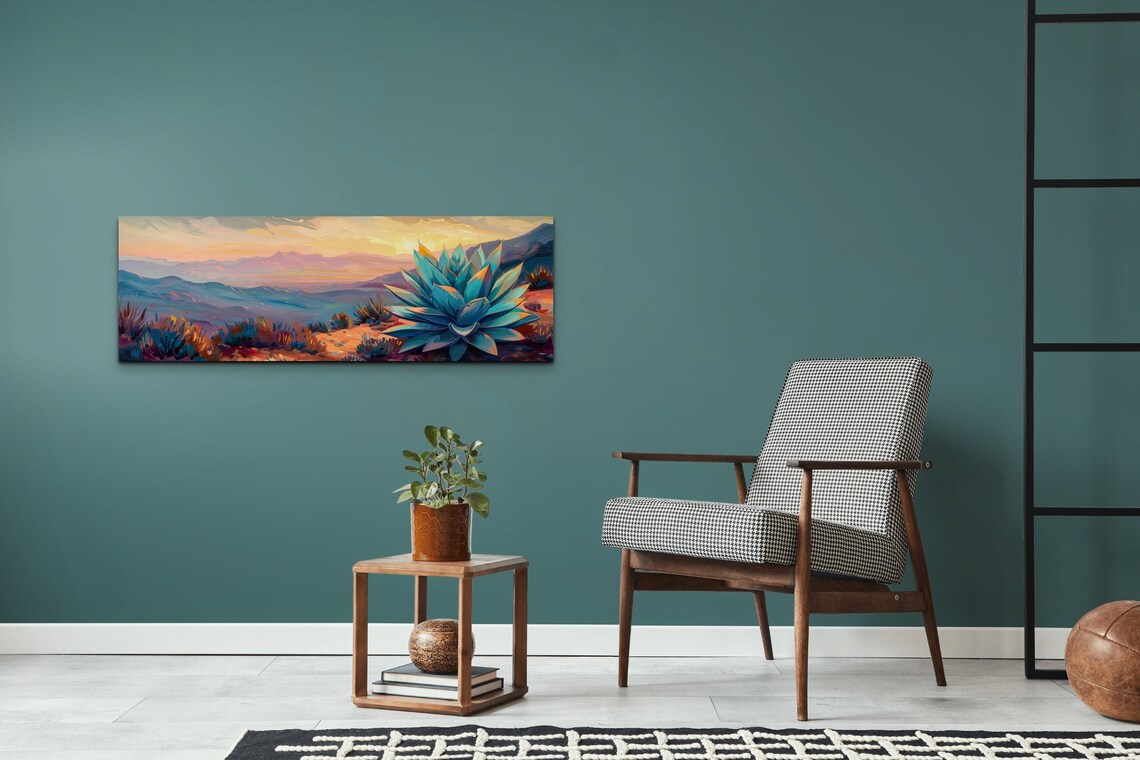 Agave Cactus Wall Art Print, Southwest Style Decor - Image 5
