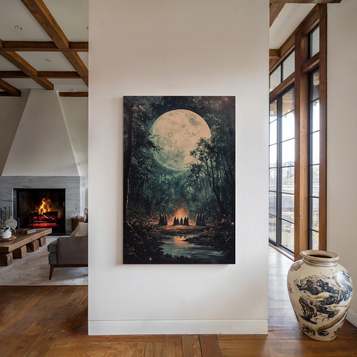 Enchanting Forest Moonlight, Witchy Woodland Magic - Image 4