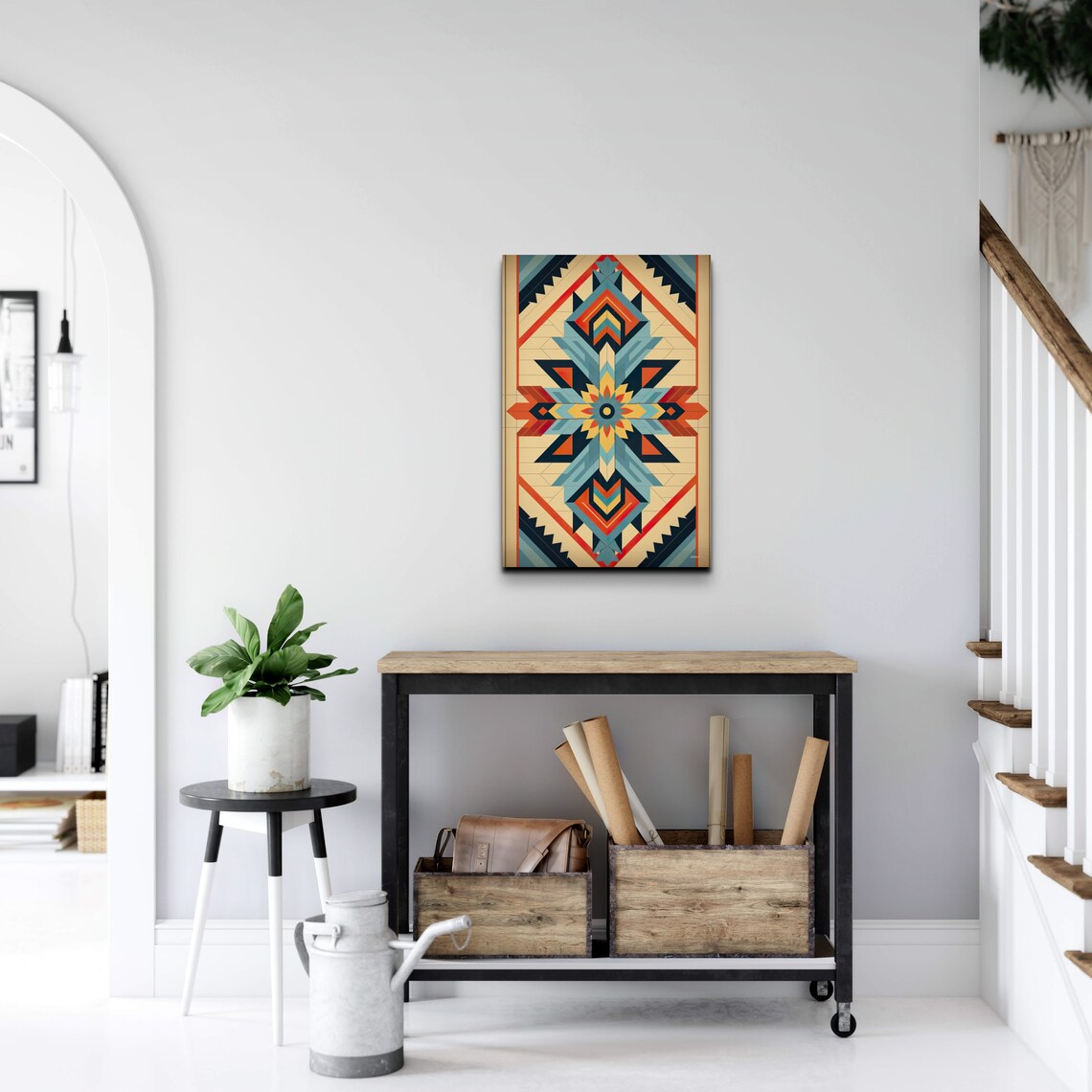Southwestern Pattern Boho Art Print, Western Decor - Image 6