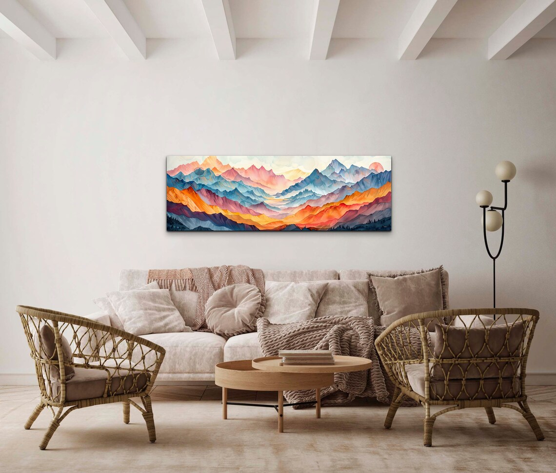 Sierra Nevada Mid-Century Modern Panoramic Scenery - Image 6