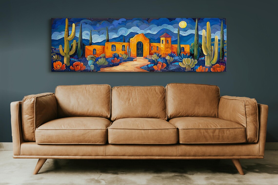 Southwest Desert Watercolor Art Print, Cactus Decor - Image 5