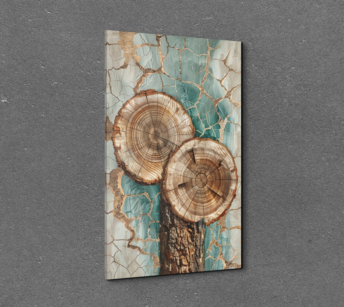 Abstract Tree Ring Nordic Nature Art Print - Image 3