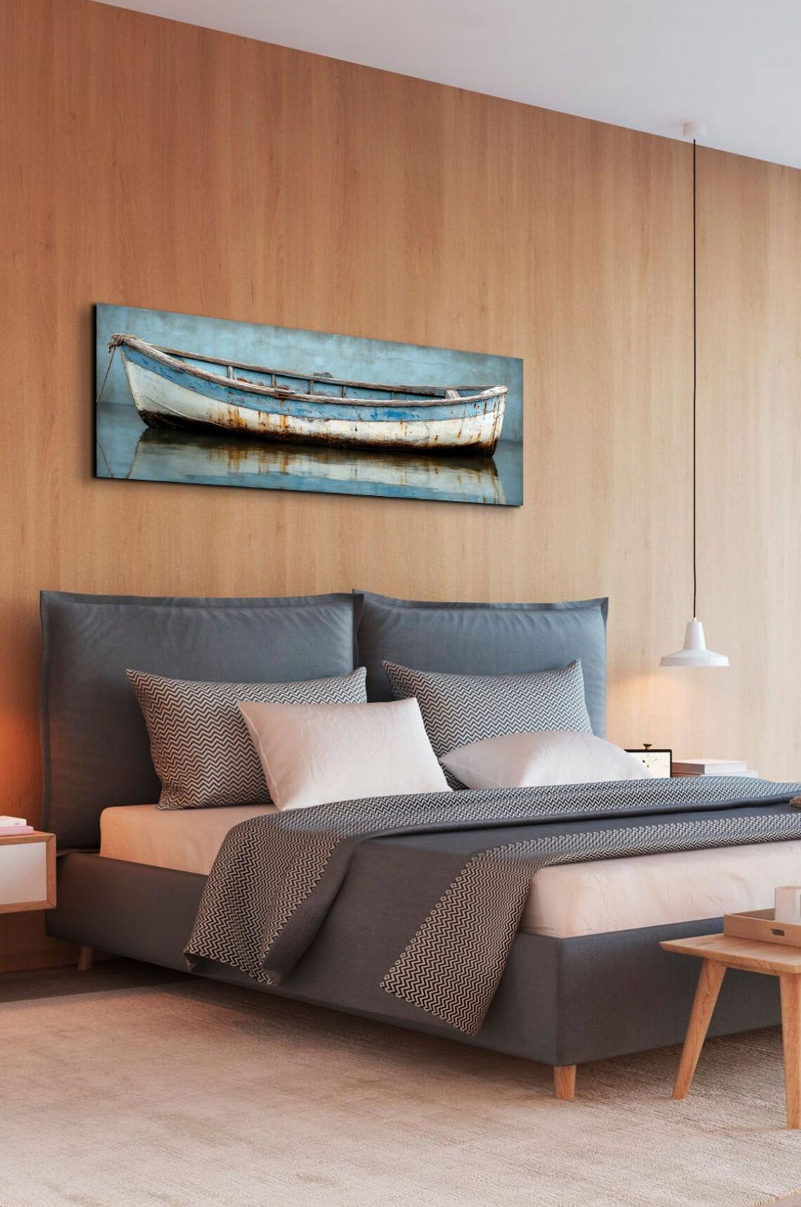 Weathered Wooden Ship Panoramic Art Print - Image 6