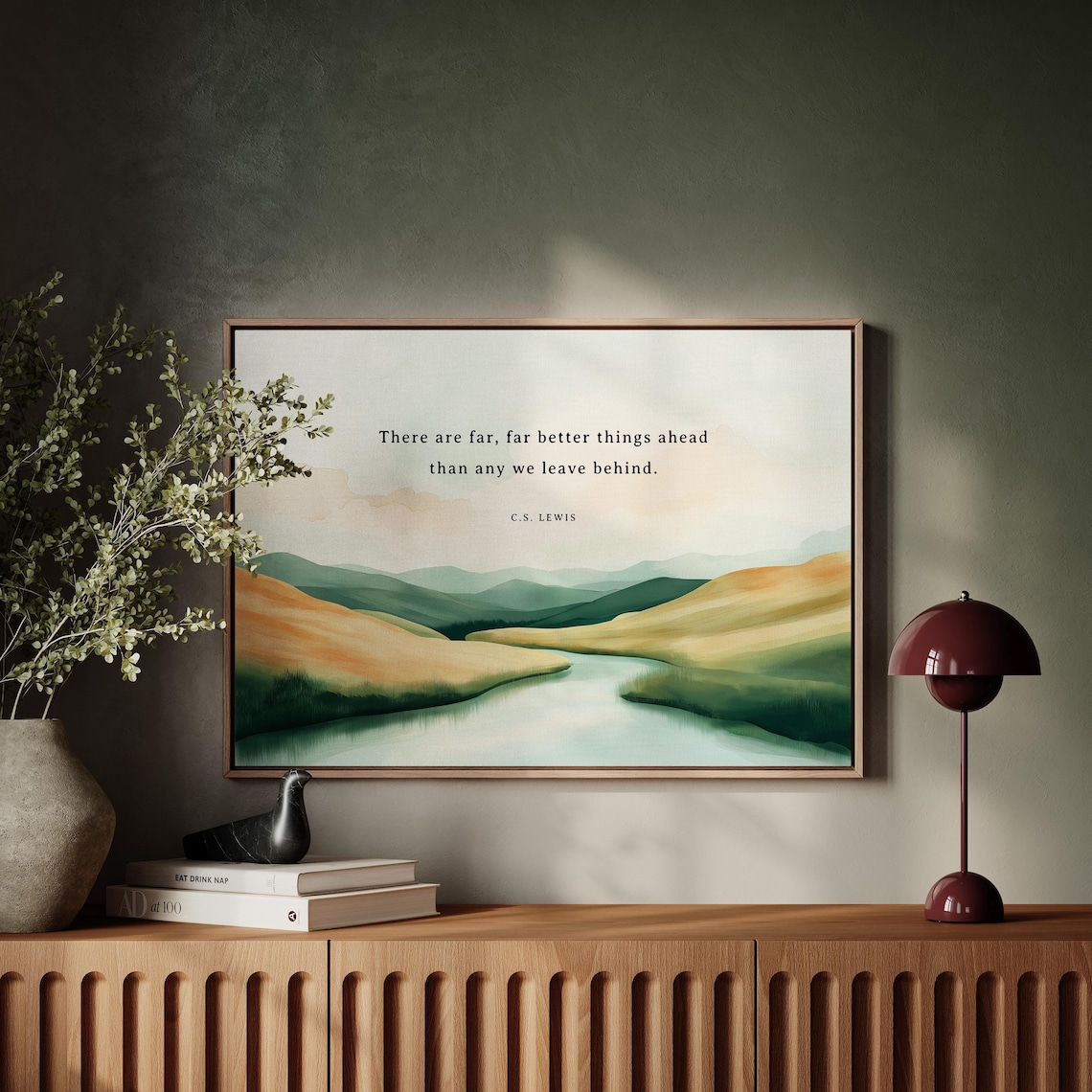 C.S. Lewis Quote Art Print, Inspirational Decor
