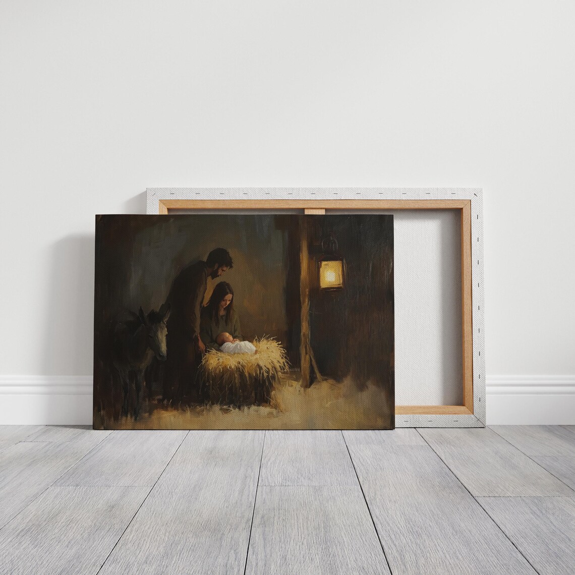 Christian Nativity, Jesus In The Manger Art Print