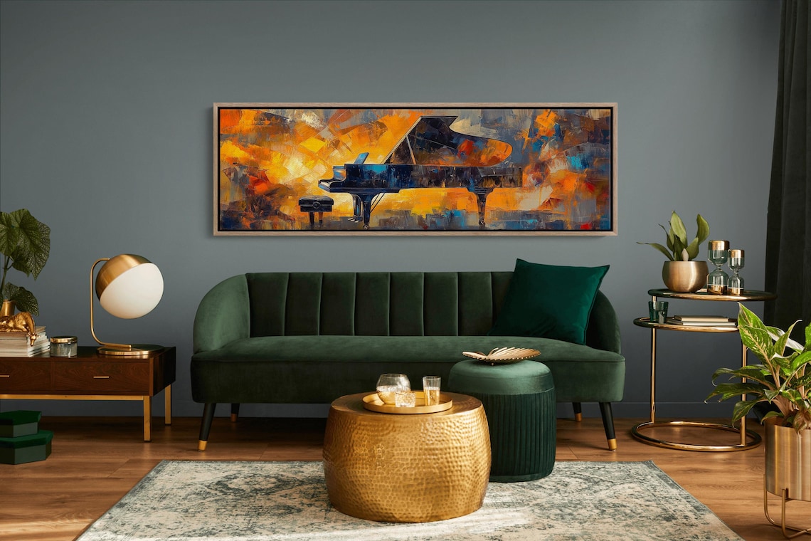 Modern Grand Piano Art, Bold Brush Stroke Poster - Image 6