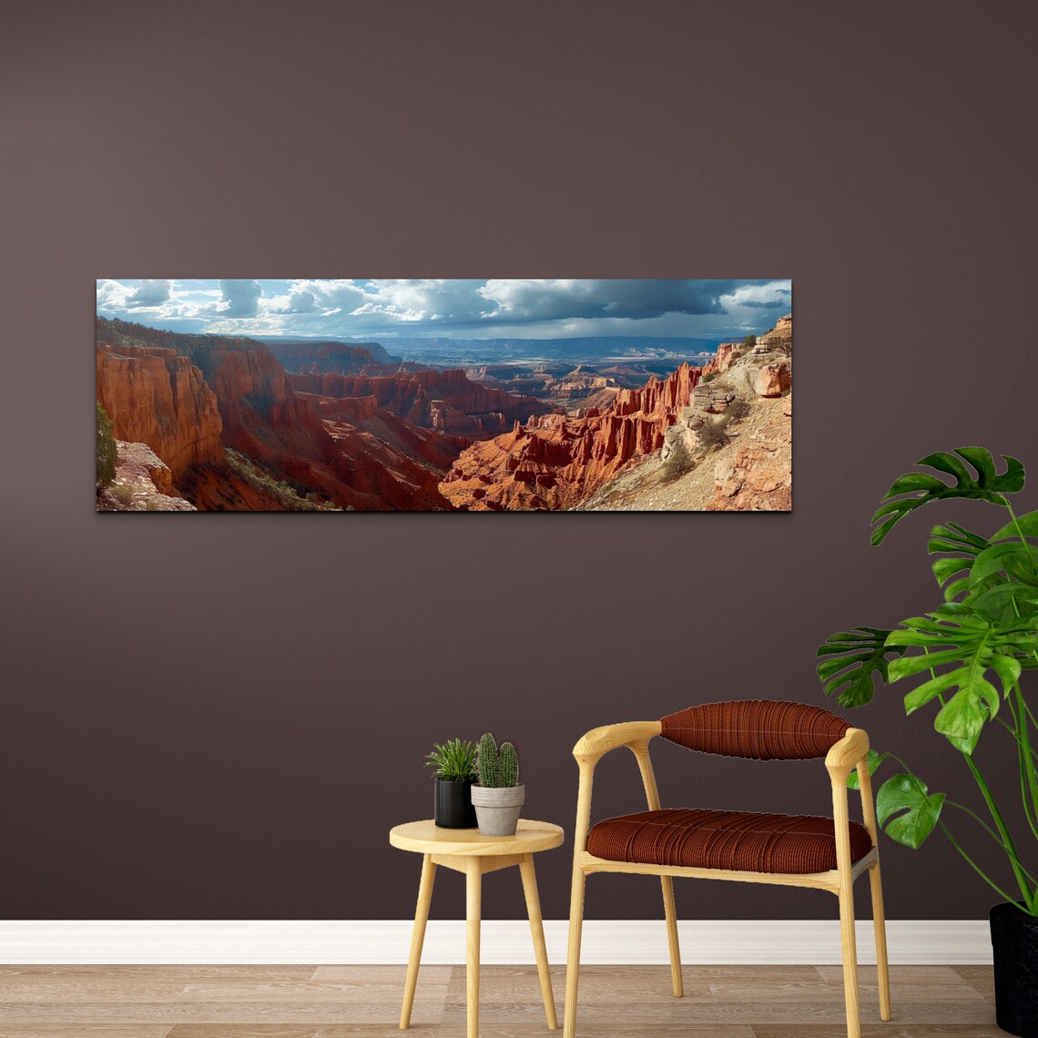 Cloudy Sky Cedar Breaks Utah Wall Art Western Canyonnature Landscape Oversize Wall Art Living Room Art Panoramic - Image 7
