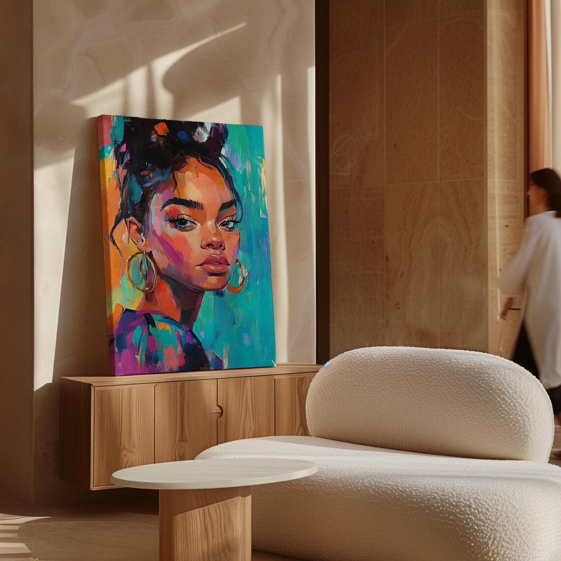 Abstract Portrait Of A Bold Woman, Contemporary Art Print - Image 7