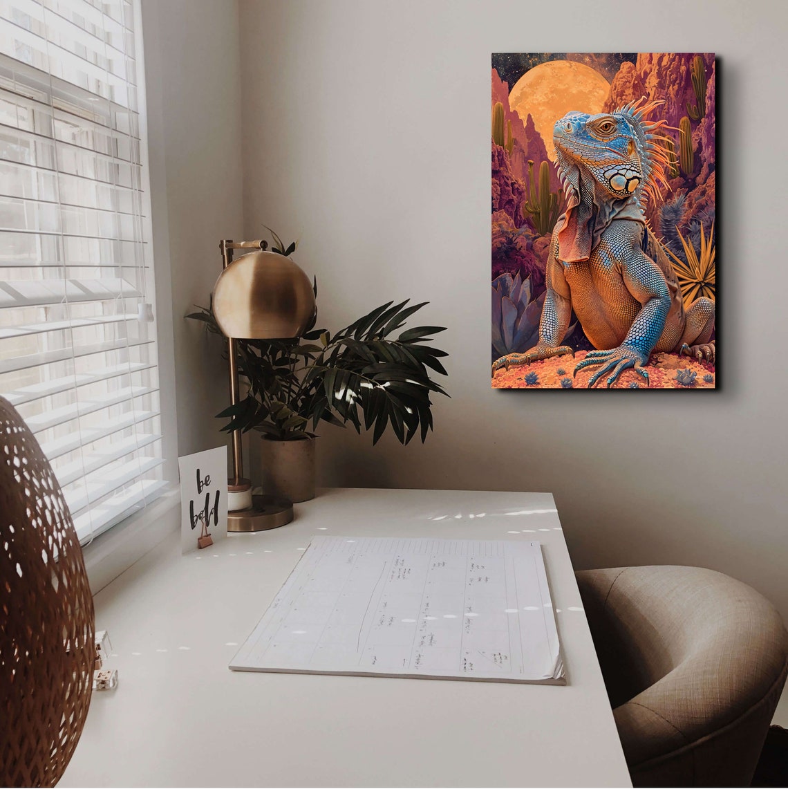 Iguana - Modern Art Print - Image 5
