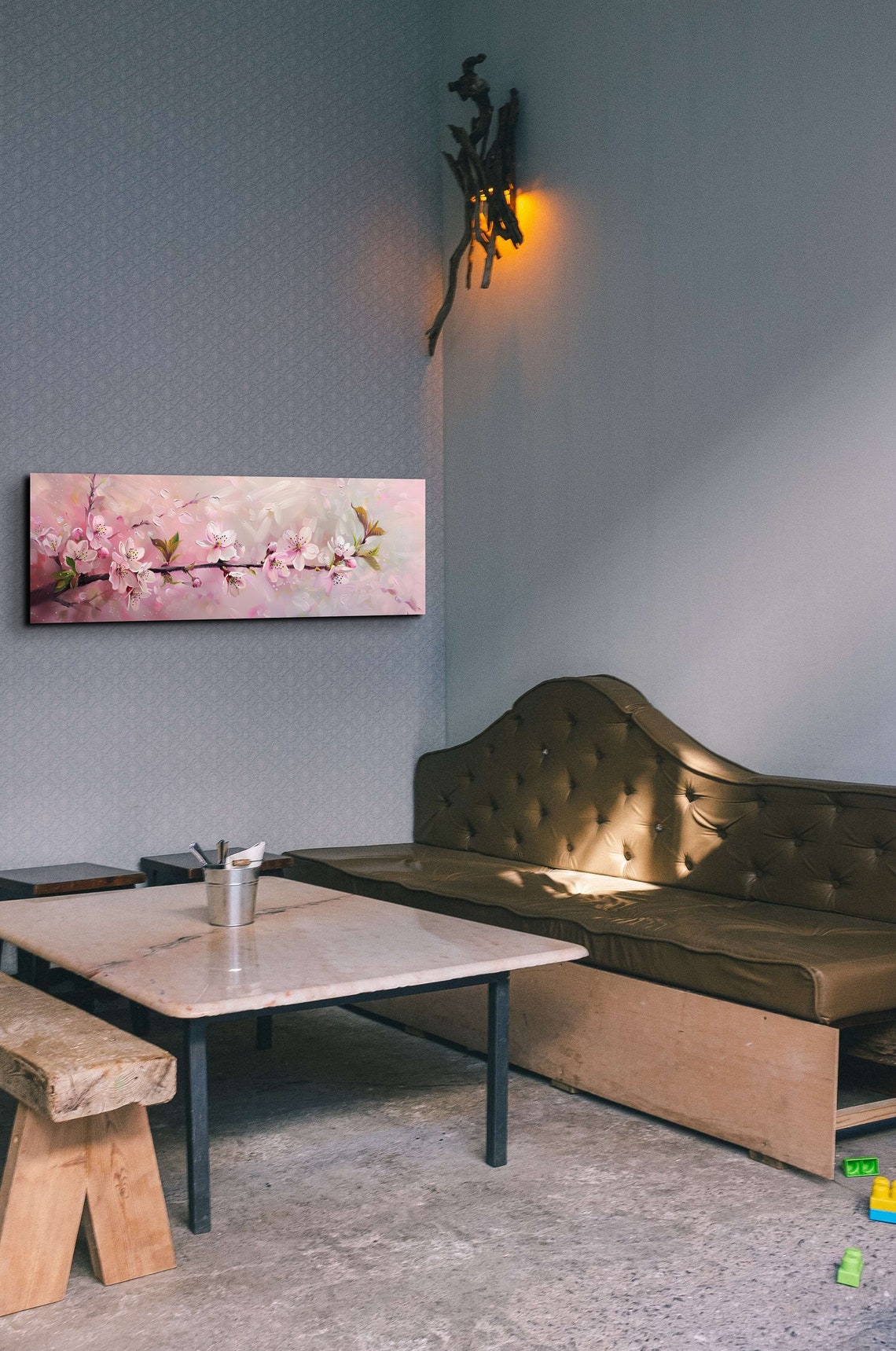 Pink Cherry Blossom Branch Spring Bloom Romantic Floral Art Poster - Image 7