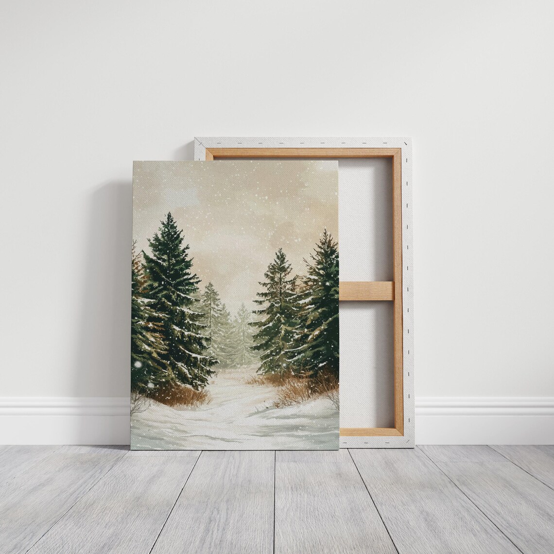 Snow Crusted Primitive Christmas Trees, Farmhouse Christmas Decor - Image 5