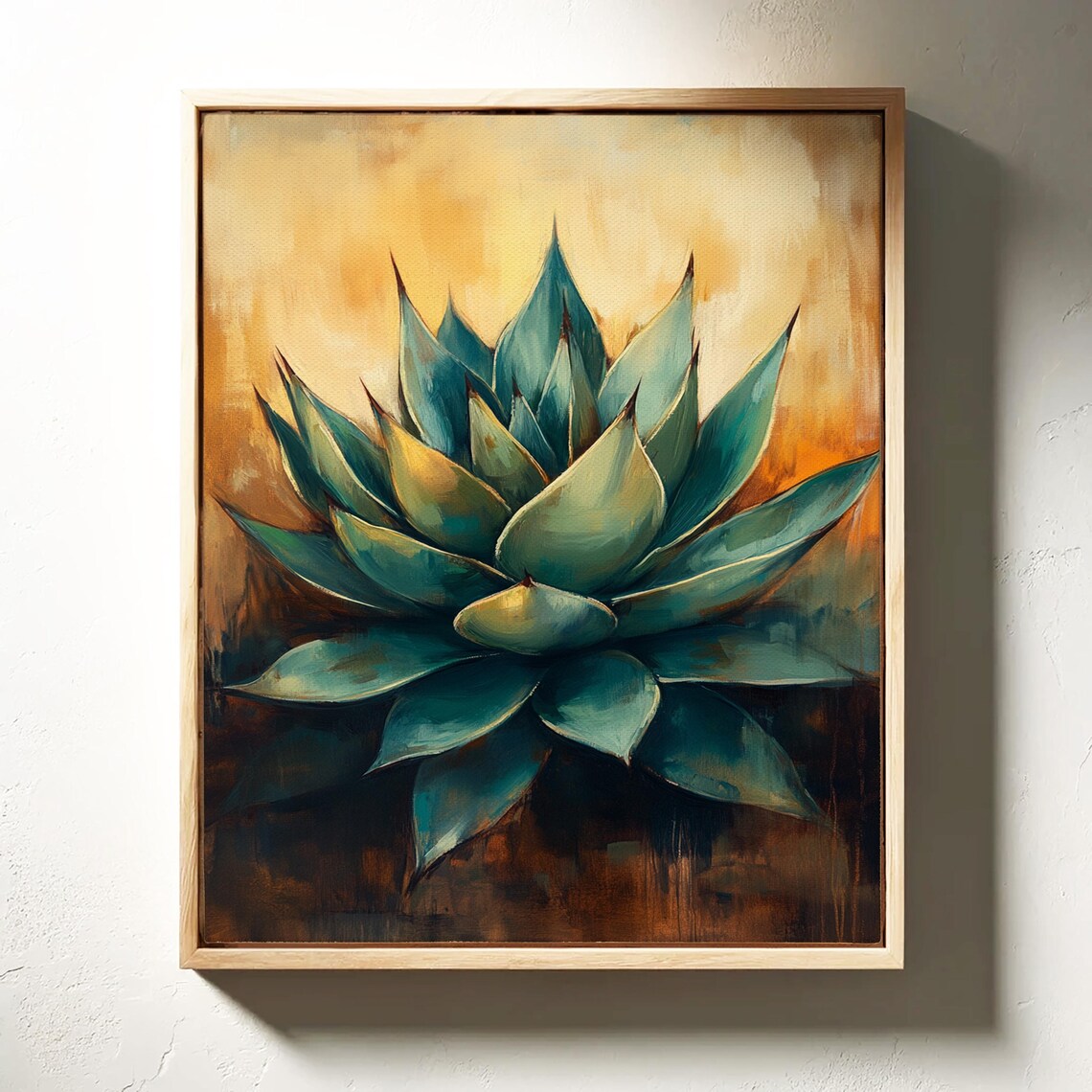 Agave Succulent Southwestern Art Print, Boho Botanical - Image 4