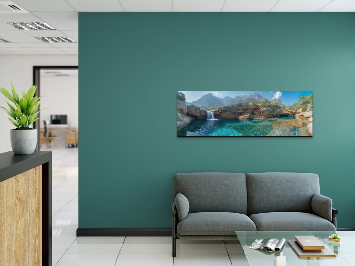 Corsica Print Corsica Island In France Art Corsica Painting Corsica Wall Art Beach House Art Panoramic Ready To Hang - Image 6