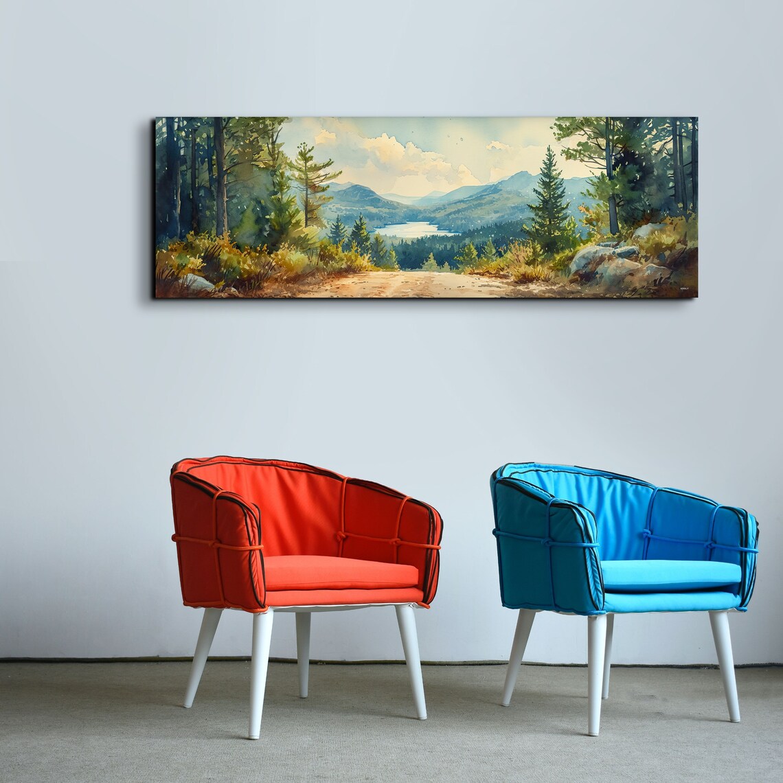 Acadia National Park, Mid-Century Modern Landscape Art Print - Image 4