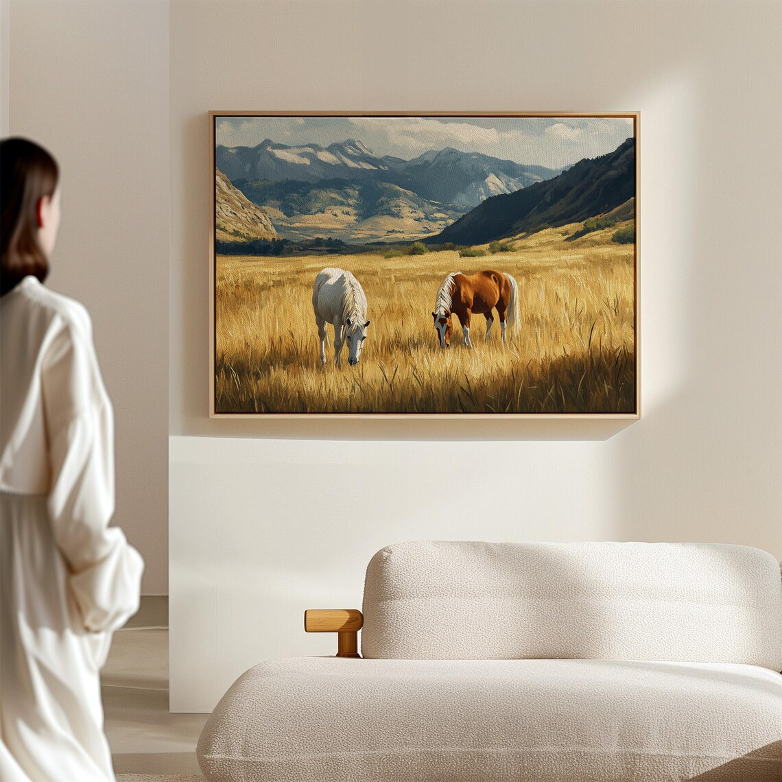 Wild Horses, Rustic Farmhouse Equestrian Art Print - Image 2