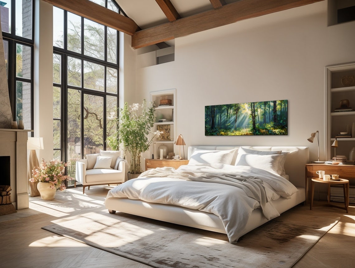 Foggy Pine Forest - Panoramic Wall Art - Image 6