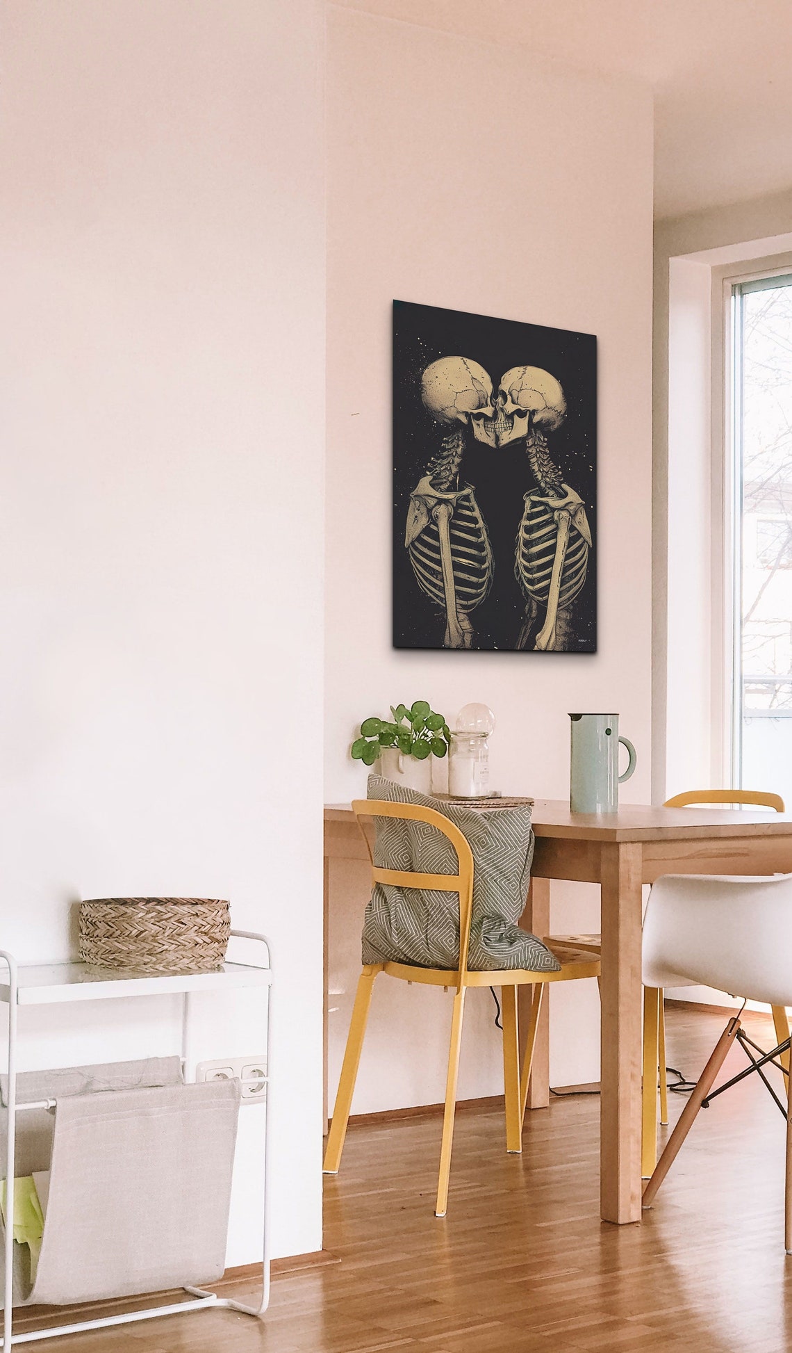 Romantic Skeleton Halloween Art Print - Image 5