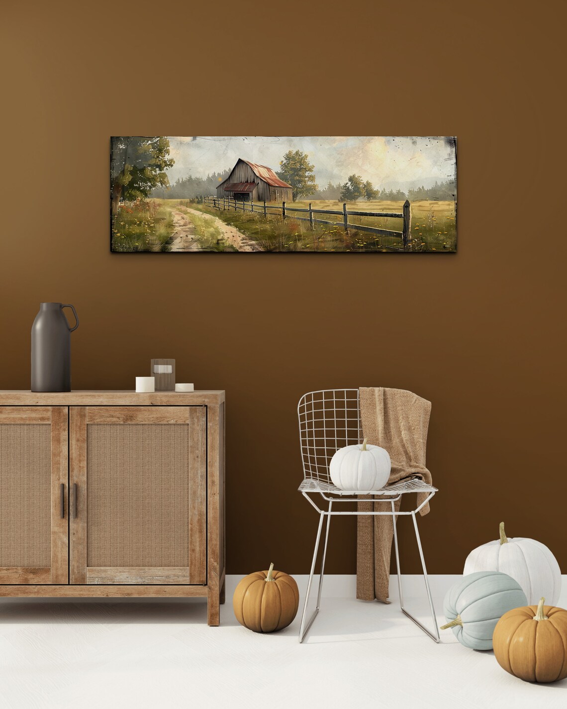 Antique Barn Panoramic Rustic Wall Art Print - Image 5
