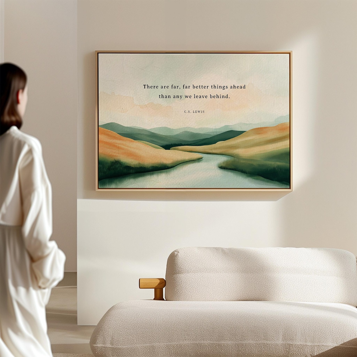 C.S. Lewis Quote Art Print, Inspirational Decor - Image 2