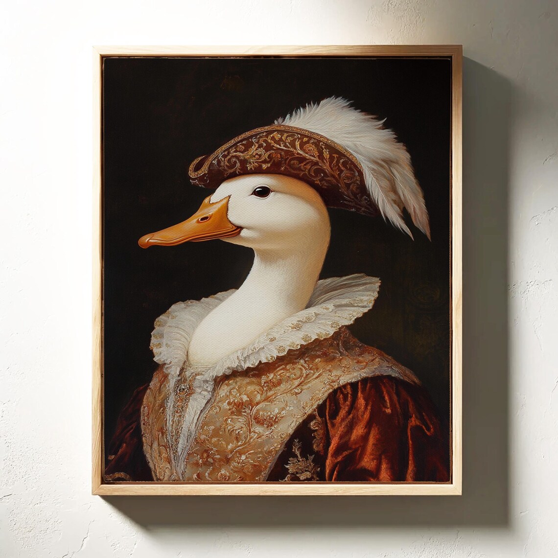 Regal Duck Portrait Aristocratic Vintage Attire Noble Animal Poster - Image 6