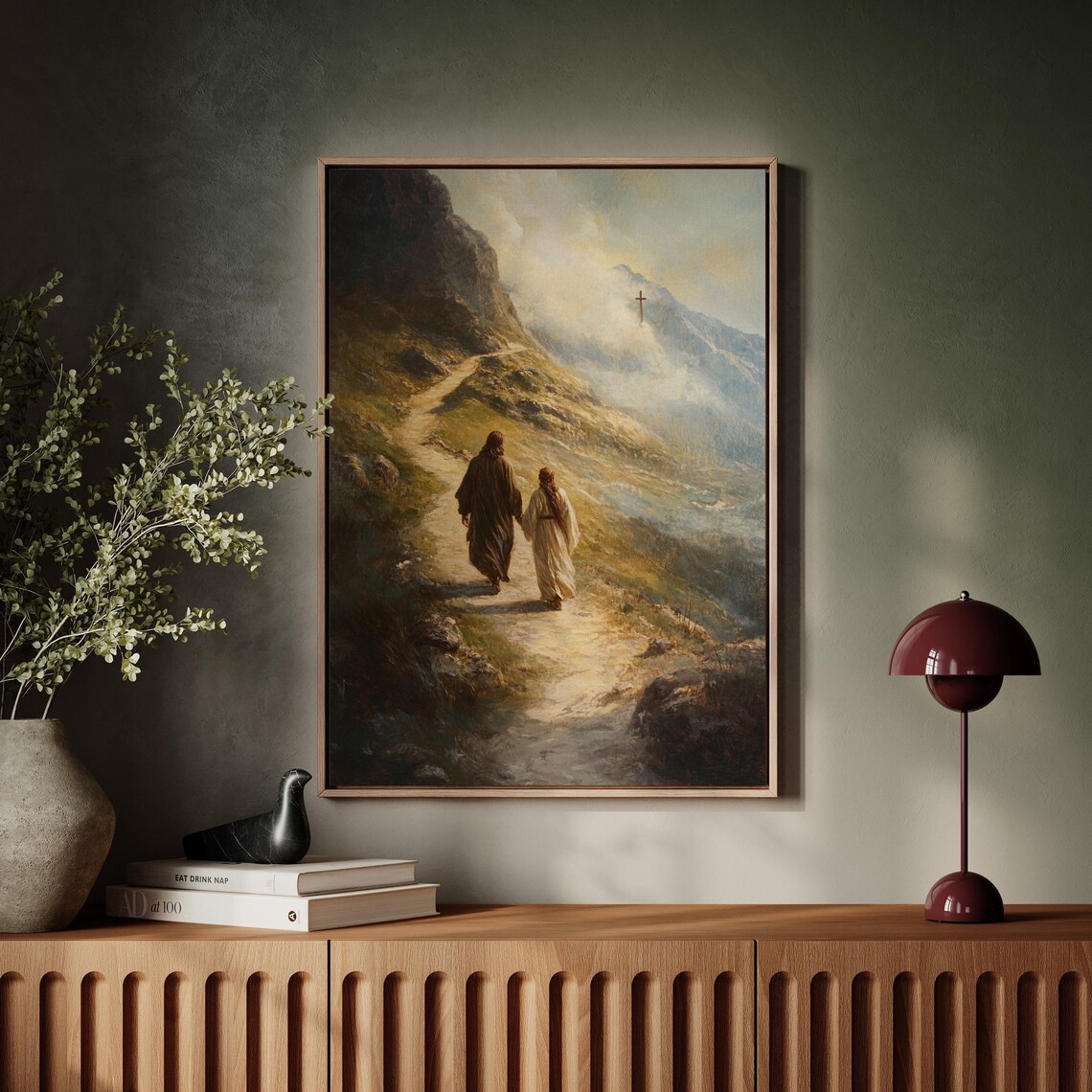 Jesus Walking With Disciple, Faithful Journey - Image 4