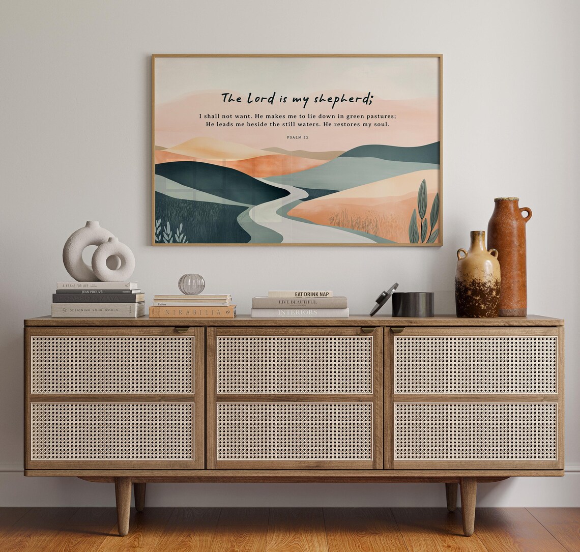 Psalm 23 The Lord Is My Shepherd, Bible Verse - Image 2
