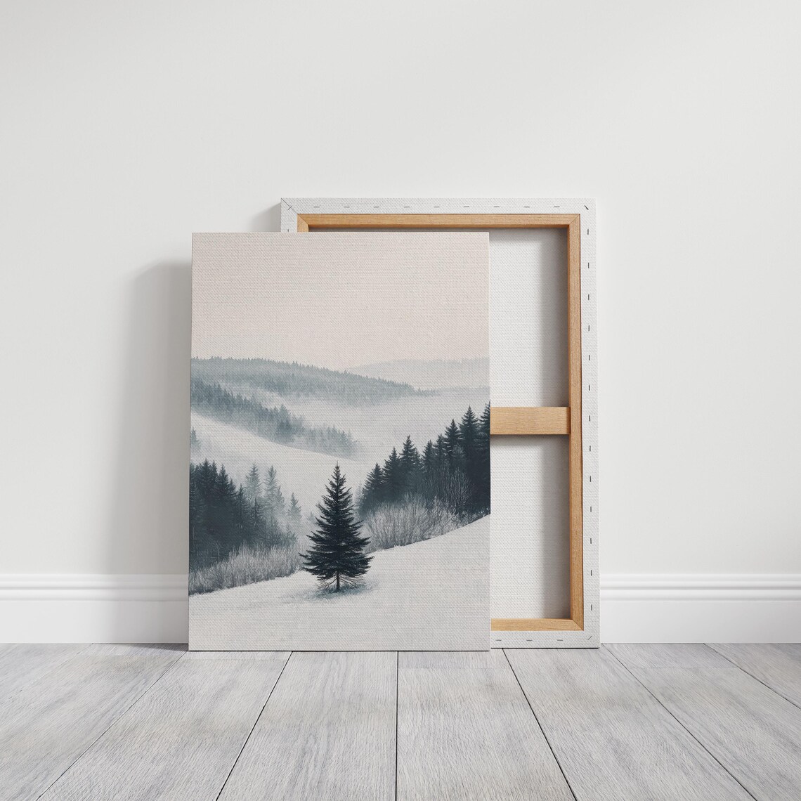 Snow Crusted Christmas Trees, Farmhouse Christmas Decor - Image 7