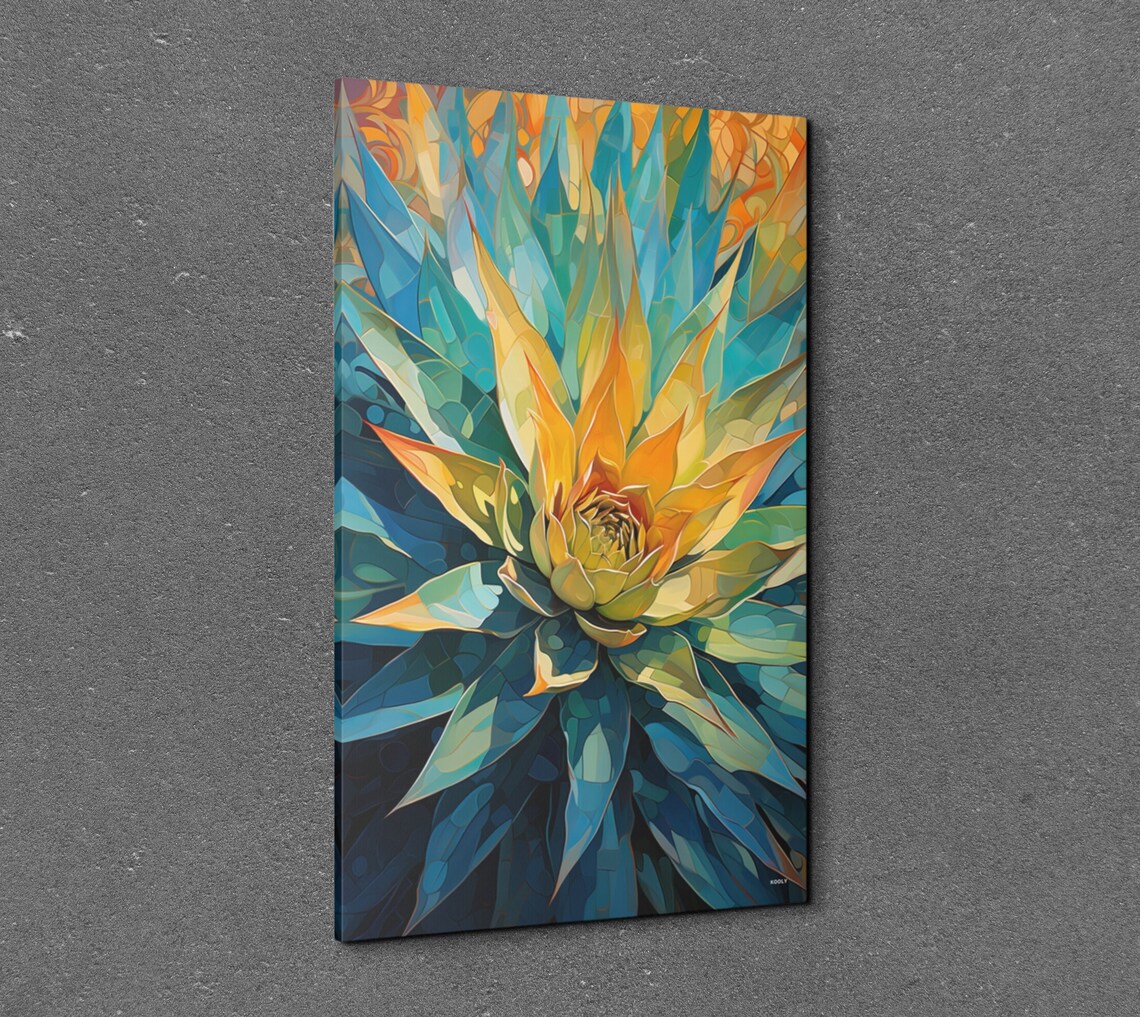 Watercolor Agave Art Print, Modern Botanical Decor - Image 7
