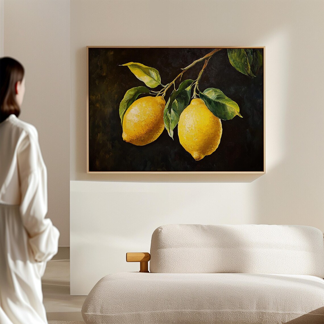 Vintage Lemon Art Rustic Kitchen Decor Citrus Fruit Wall Art Print Farmhouse Dining Room Poster Mediterranean Style - Image 2